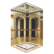 Espelho dourado clássico Gravura de cabine de elevador de passageiros
